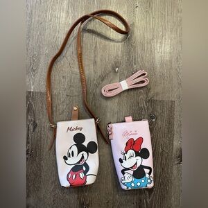 Megos Disney Mickey and Minnie crossbody bags water bottle set